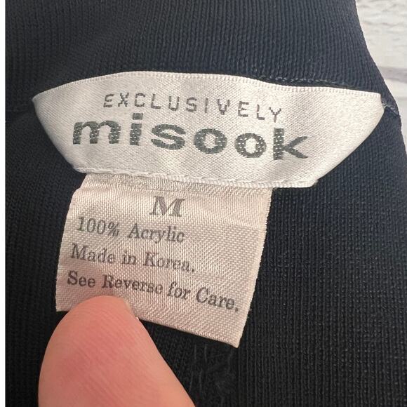 Misook Womens M Knit Career Office Quiet Luxury Old Money Travel Ankle Pants - Picture 5 of 10